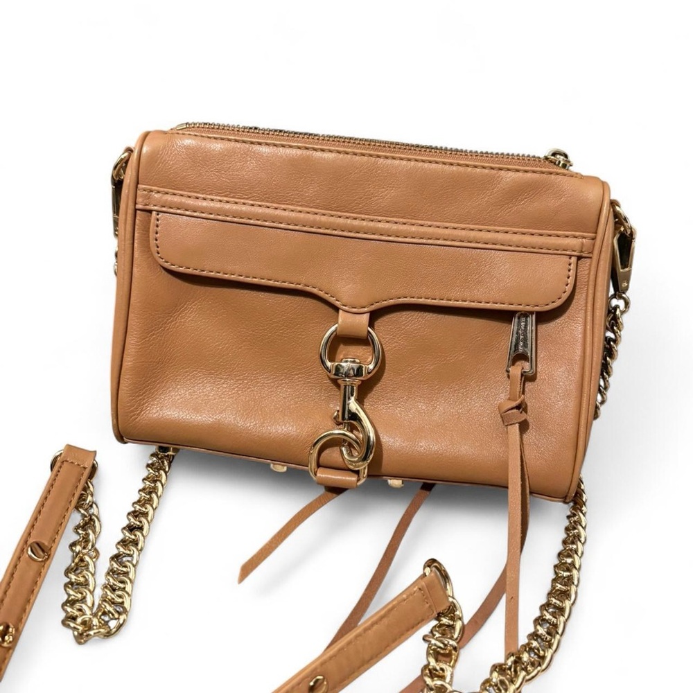 Rebecca Minkoff MINI MAC (Morning After Clutch, 2010s) Tan Crossbody